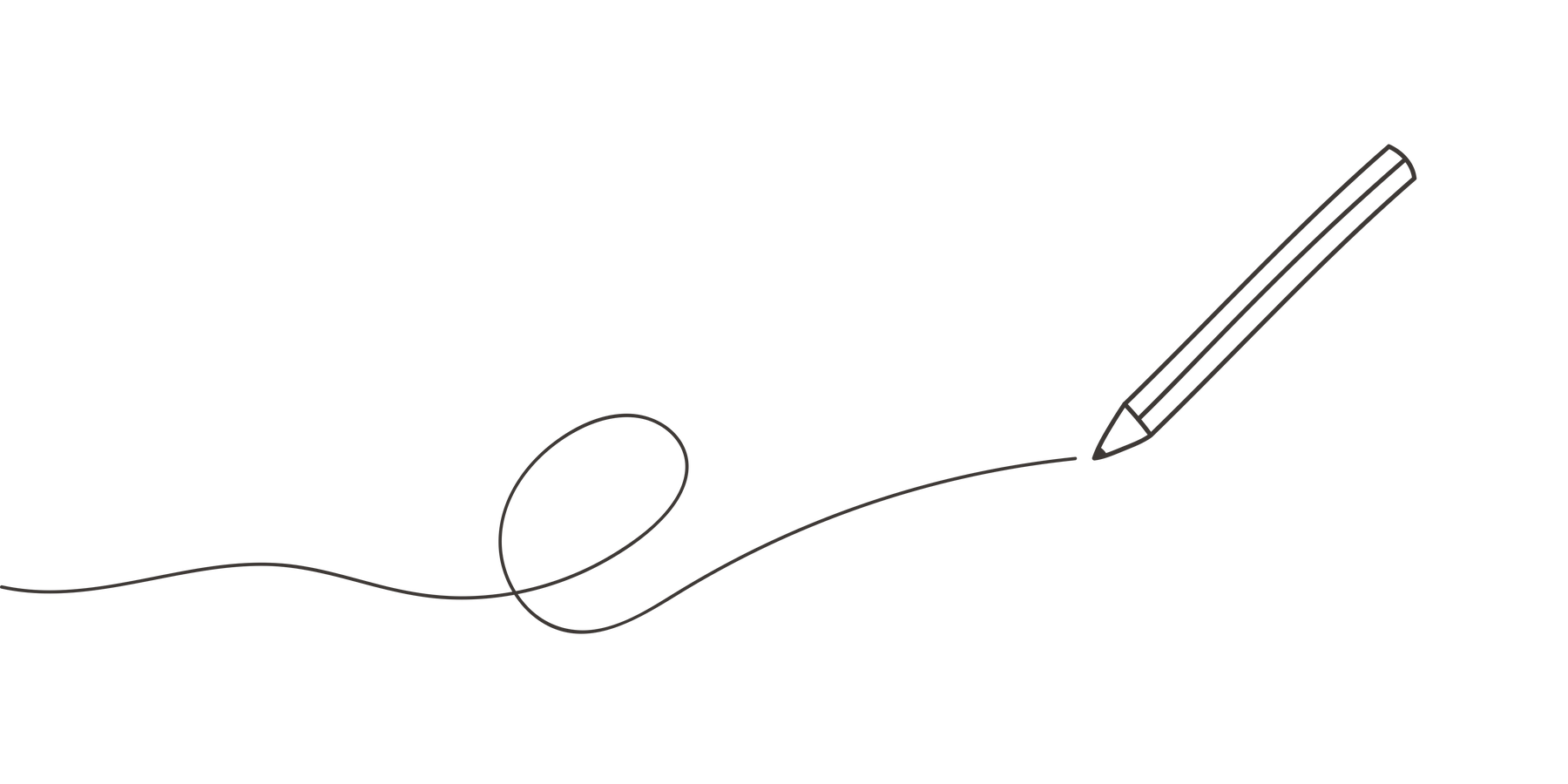 想いを書きとめるペンのイラスト